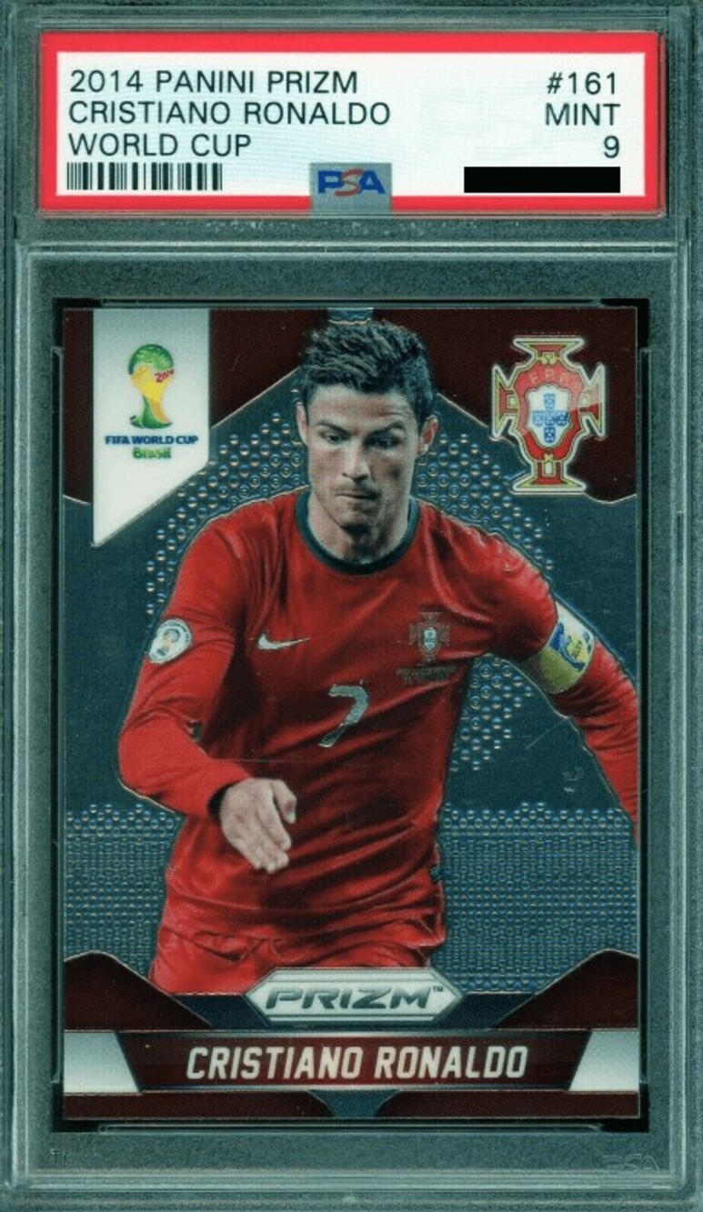 2014 Panini Prizm FIFA World Cup Brazil #161 Cristiano Ronaldo PSA 9